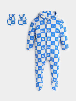 Somersault - Love Boom Printed Cotton Sleepsuit with Mittens (Set of 2)