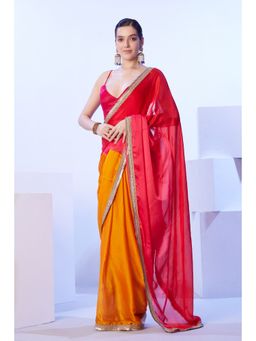 KALISTA - Gotta Patti Pure Chiffon Saree with Unstitched Blouse