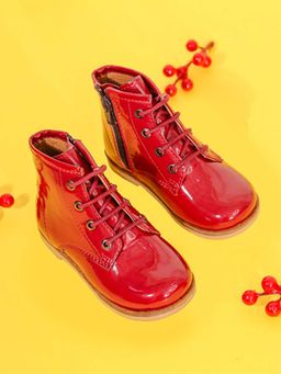 Hello Jr - Red Chelsea Boots for Kids