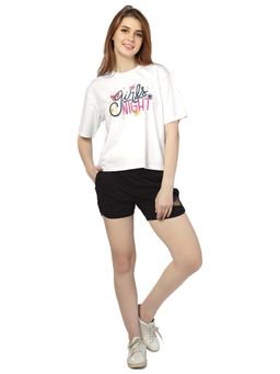 Juliet - Womens Girls Night Out - Co-Ord Scs - 24104 White (Set of 2)