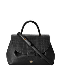 Eske - Croco Black Color Printed Handbag For Women