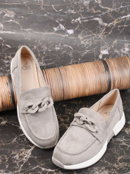 Jove - Women Khaki Solid Sneakers