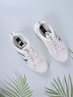 Jove - Women White & Grey Colourblocked Sneakers