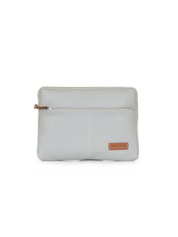 Giordano - Grey Secure Slim Water-Resistant Vegan Leather 13-Inch Tablet & iPad Sleeve