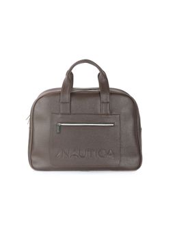 Nautica - Solid Brown Unisex PU Hand Duffel Bag