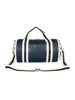 Nautica - Unisex 7L PU Mini Navy Barrel Duffel Bag with Detachable Strap (S)