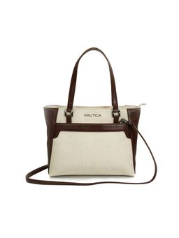 Nautica - Women's Beige 10L Tote Bag with Detachable Strap