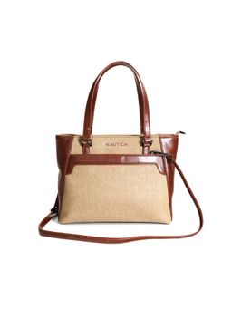 Nautica - Women's Brown 10L Tote Bag with Detachable Strap