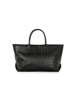 Nautica - Twin Grab Handles Women's Large Black PU Tote Bag