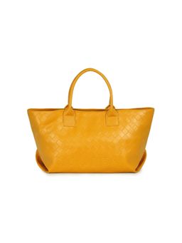 Nautica - Twin Grab Handles Women's Large Yellow PU Tote Bag