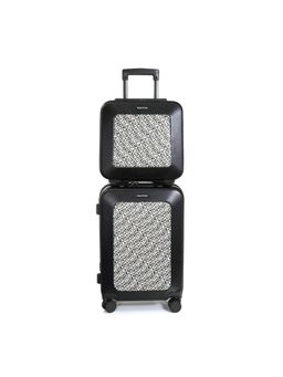 Nautica - Unisex 31L ABS Cabin Trolley Bag & Vanity Case - Black