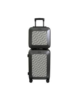 Nautica - Unisex 31L ABS Cabin Trolley Bag & Vanity Case - Grey