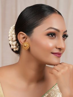 Smars Jewelry - Antique Gold Stud Earrings For Women