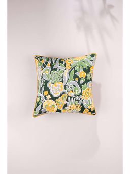 Freedom Tree - Para Para Pure Cotton Green Cushion Cover - 16 X 16 Inches