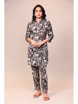 Zari Jaipur - Black Printed Co-ord (Set of 2)