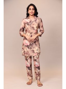 Zari Jaipur - Beige Printed Co-ord (Set of 2)