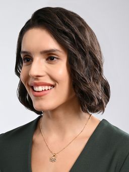 Accessorize London - Women's Circle Mini Gem Pendant Necklace