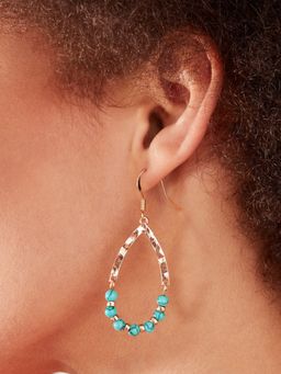 Accessorize London - Women's Beaded Teardrop Earrings