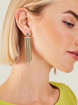 Accessorize London - Women's Pearl & Crystal Waterfall Earrings