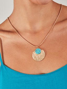 Accessorize London - Women's Disc Pendant Necklace