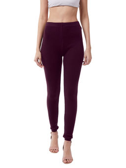 RVK - Women dark move Solid Slim-Fit Ankle-Length Leggings