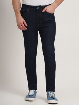 JadeBlue - Dark Blue Cotton Blend Washed Jeans