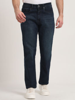 JadeBlue - Blue Cotton Blend Washed Jeans