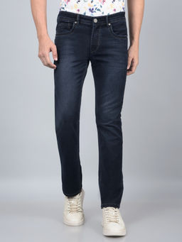 CRIMSOUNE CLUB - Men Blue Straight Jeans