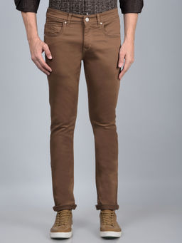 CRIMSOUNE CLUB - Men Brown Jeans
