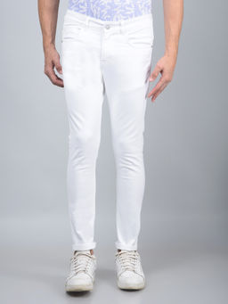 CRIMSOUNE CLUB - Men White Jeans