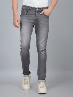 CRIMSOUNE CLUB - Men Grey Jeans