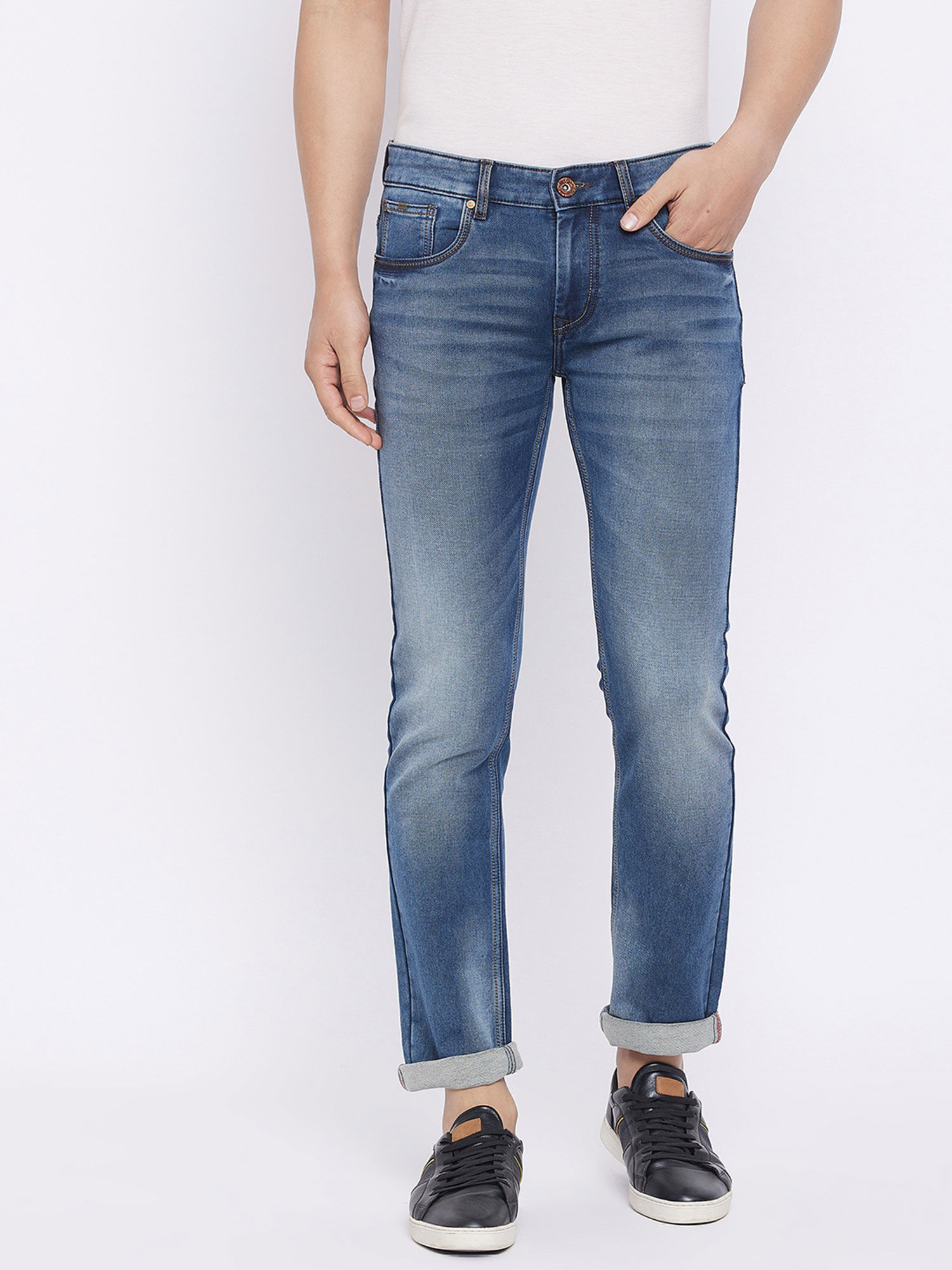 Duke Stardust Men Washed Blue Jeans 