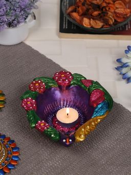 AAPNO RAJASTHAN - Multi-Color Teracotta Handcrafted Diya