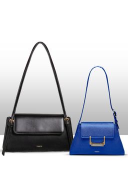 THESTO - The Athena Strip Medium Shoulder Bag (Set Of 2)