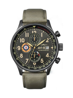 AVI-8 - Hawker Hurricane Chronograph Date Analog Green Dial Color Men Watch- AV-4011-0E
