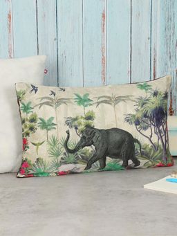 India Circus by Krsnaa Mehta - Manoeuvres In The Nature Blended Velvet Cushion Cover