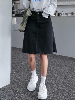 Codaisy PRO - All Black Stretchable Women Denim Skirt