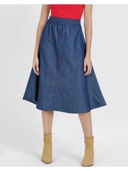 Codaisy PRO - Women's Elastic Waist Flared Denim Stylish Jeans Skirt