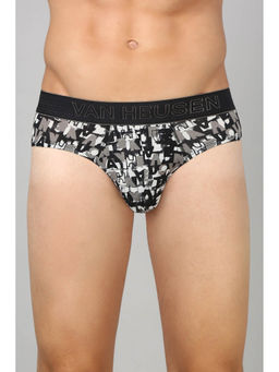 Van Heusen - Men Black Printed Swift Dry 4-Way Stretch Breathable Air Active Briefs