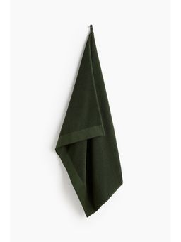 H&M - Green Cotton Terry Bath Sheet