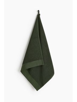 H&M - Green Cotton Terry Bath Towel