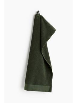 H&M - Green Cotton Terry Hand Towel