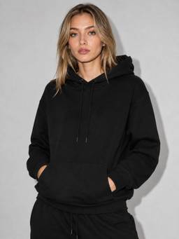 MIXT by Nykaa Fashion - Black Fleece Women Sweatshirt