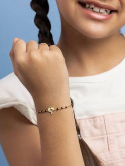Shaya by CaratLane - Magical Unicorn Bracelet In Gold Plated 925 Silver for Kids