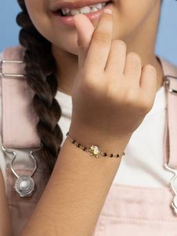 Shaya by CaratLane - Little Pony Bracelet In Gold Plated 925 Silver for Kids