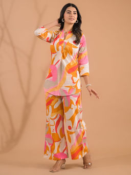 Readiprint - Multi-Color Printed Tunic and Palazzo (Set of 2)