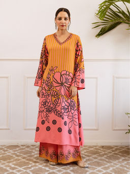 Autumnlane - Yellow Stripes Kurta and Pant (Set of 2)