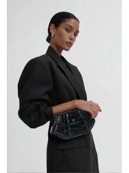 Akinna - Lusso Structured Bag - With Crossbody Strap And Gold Braided Shoulder Chain