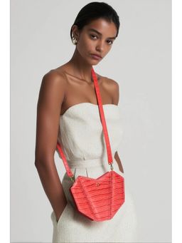 Akinna - Louv Heart Bag - With Crossbody Strap And Gold Braided Shoulder Chain