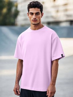Bewakoof - Men's Purple Oversized T-shirt